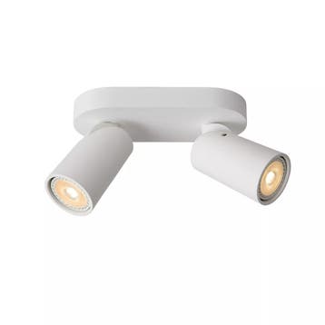 Lucide LANDA Plafondspot - LED Dim to warm - GU10 - 2x5W, Huis en Inrichting, Lampen | Spots, Verzenden, Zo goed als nieuw