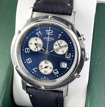 Hermès - Clipper Chronograph - Zonder minimumprijs - CL1.910, Sieraden, Tassen en Uiterlijk, Horloges | Heren, Nieuw