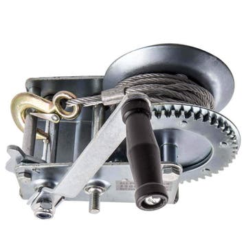 Manual Winch Hand Crank 1500 kg Staal Double Gear voor Bo..., Verzenden, Nieuw