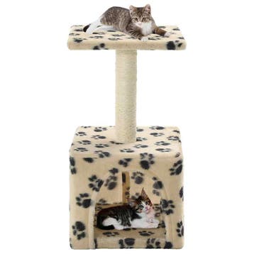 vidaXL Kattenkrabpaal met sisal krabpaal 55 cm pootafdrukken, Verzenden, Nieuw