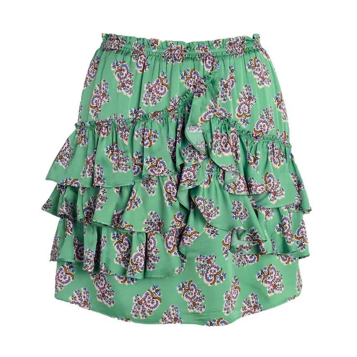 Bernice • groene mini rok • 34 (FR36), Kleding | Dames, Rokken, Groen, Nieuw, Maat 34 (XS) of kleiner, Verzenden