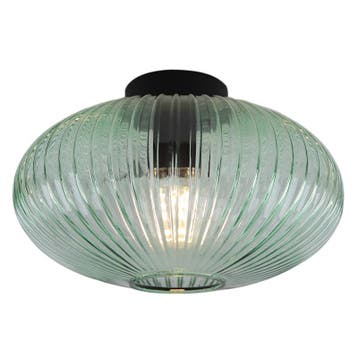 Design plafonnière groen, Charlois, Ophalen of Verzenden, Nieuw, Glas