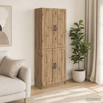 vidaXL Kastenset 2 st Bewerkt hout, Minder dan 50 cm, Verzenden, Nieuw, Minder dan 100 cm