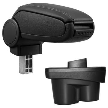 [pro.tec]® Armsteun-Opel Corsa E-11-2014-kunstleer-zwart, Verzenden, Nieuw