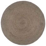 vidaXL Vloerkleed handgemaakt rond 180 cm jute grijs, Verzenden, Nieuw, Grijs