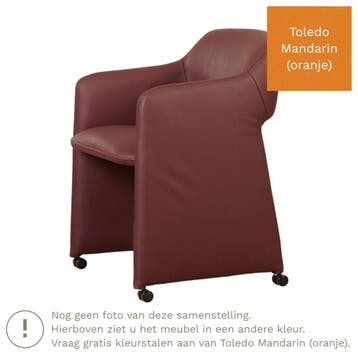 Leren eetkamerstoel Icon - Toledo Mandarin (oranje), Huis en Inrichting, Stoelen, Ophalen of Verzenden, Nieuw, Leer, Bohemian, Eigentijds, Industrieel, Klassiek, Modern, Retro, Romantisch, Scandinavisch, Vintage