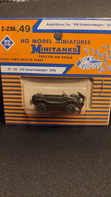 roco minitanks Z-236 - VW Schwimmwagen (DR), Overige merken, Gelijkstroom, Verzenden, Overige typen