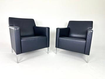 Moroso - Enrico Franzolini - Fauteuil - staal - Staal, Leder, Antiek en Kunst