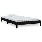 Stapelbed Massief Hout Zwart | Tweedekansje | OP=OP, Huis en Inrichting, Slaapkamer | Stapelbedden en Hoogslapers, Eenpersoons