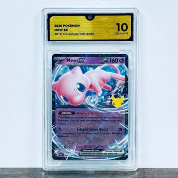 Pokémon Graded card - Mew ex 066- 30th Anniversary – Pokémon, Hobby en Vrije tijd, Nieuw