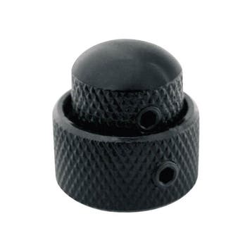 Boston KB-280 Dubbele Dome Knop - Metalen Zwart, 15x14mm &, Ophalen of Verzenden, Nieuw