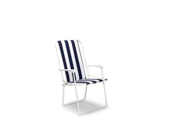 Veiling - 10x Chiemsee folding chair High Backrest Blue, Nieuw