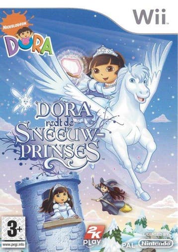 Wii Dora redt de Sneeuwprinses, Verzenden, Zo goed als nieuw