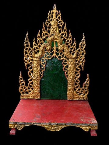 Antiek Birmese Boeddhistische Altaar - Myanmar - 20e eeuw
