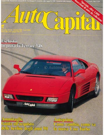 1989 AUTOCAPITAL MAGAZINE 10 ITALIAANS, Nieuw, Author