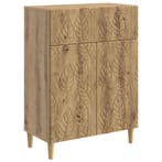 vidaXL Dressoir Artisanaal eiken 66 x 34,5 x 90 cm Bewerkt, Verzenden, Nieuw, Overige houtsoorten, Minder dan 50 cm