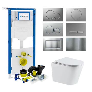 Toiletset UP320 set 23 Turbo Flush Met Softclose Zitting Wit, Ophalen of Verzenden, Nieuw, Overige typen