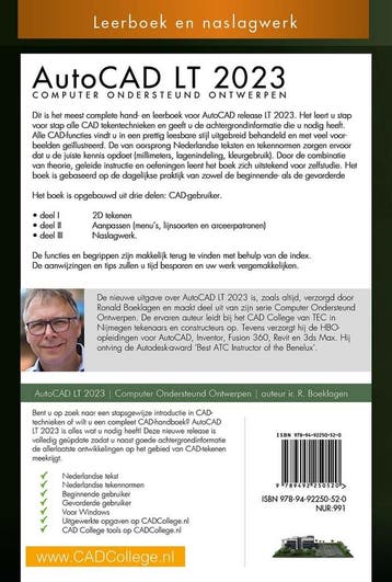 AutoCAD LT2023 - Ronald Boeklagen 9789492250520, Verzenden, Gelezen, Ronald Boeklagen