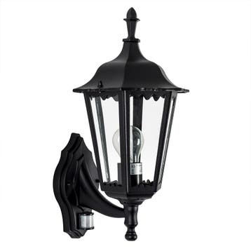 Ancona Muurlamp met Bewegingssensor Zwart Buitenverlichting, Tuin en Terras, Verzenden, Nieuw