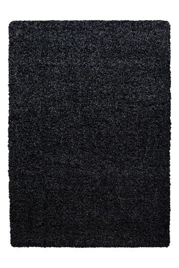 Hoogpolig Vloerkleed | Shaggy | Life | Antraciet | 80x250 cm, Verzenden, Nieuw