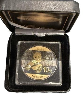 Chinese Panda 1 oz 2014 Golden Enigma, Verzenden, Oost-Azië, Losse munt, Zilver