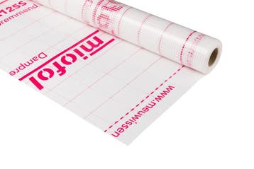 Miofol 125S Damp-remmend folie 1,50 m x 25 m, Nieuw