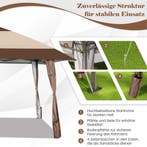 2dekans | Coast 4 m x 4 m Terras Pavilion dak tent met, Tuin en Terras, Zonneschermen, Ophalen of Verzenden, Zo goed als nieuw