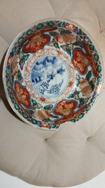 China - Kom - Beenderporselein - Zeldzame antieke kom.