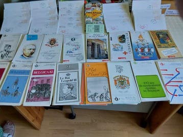 België 1980/1996 - Eerste dag stempels met postzegels en 24, Gestempeld