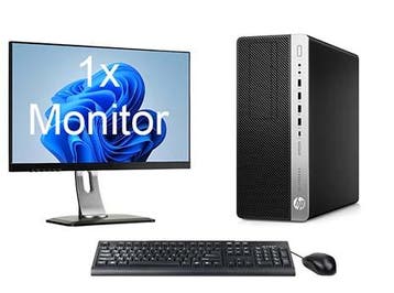 HP EliteDesk 800 G4 MT i7 8e Gen incl. 1 Monitor + Windows, Computers en Software, Desktop Pc's, Ophalen of Verzenden, Nieuw