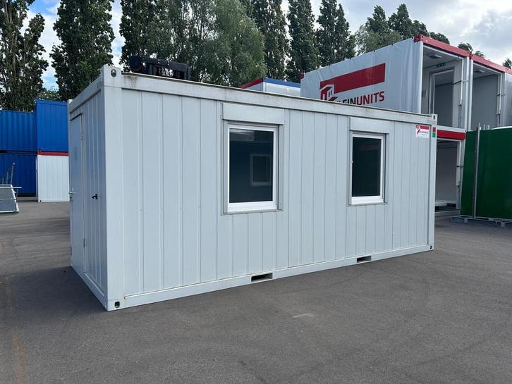 Kantoorunit 6x2,44 m. | Jong gebruikt | Grote partij!, Doe-het-zelf en Verbouw, Bouwketen en Schaftketen, Gebruikt