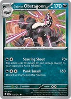 Galarian Obstagoon 132/217 Ascended Heroes, Ophalen of Verzenden, Nieuw, Losse kaart, Foil