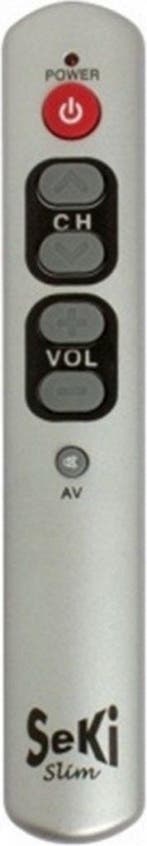 Universele afstandsbediening Seki Slim - Zilver makkelijke, Audio, Tv en Foto, Ophalen of Verzenden, Nieuw, Origineel