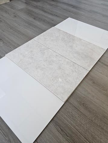 Wandtegels 30x60 Grijs Hoogglans Marmerlook Badkamertegels, Ophalen, 60 cm of meer, Nieuw, 20 tot 40 cm