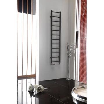 Handdoekradiator Sapho Dina Recht 30x138 cm Antraciet, Ophalen of Verzenden, Nieuw