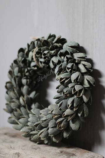 Krans Bakuli thin Laurel green 20 cm, Ophalen of Verzenden, Nieuw