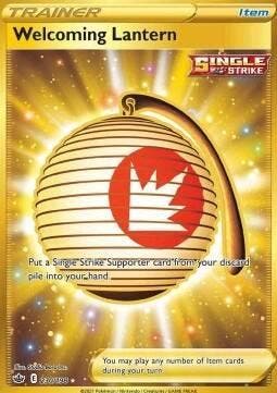 Welcoming Lantern 230/198 Chilling Reign, Hobby en Vrije tijd, Verzamelkaartspellen | Pokémon, Losse kaart, Nieuw, Foil, Ophalen of Verzenden
