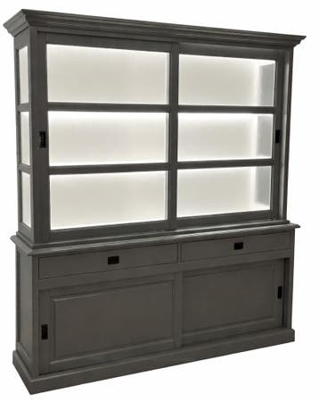 Buffetkast grijs Putten 200 x 220cm ledstrips verlichting, Ophalen of Verzenden, Nieuw