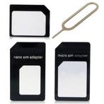 Nano sim adapter 4 in 1, Verzenden, Nieuw