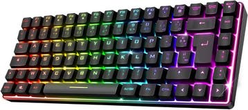 Draadloos Gaming Keyboard TKL | Tweedekansje | OP=OP, Computers en Software, Toetsenborden, Gaming toetsenbord, Draadloos, Nieuw
