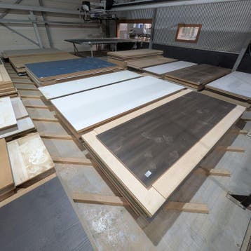 Ca. 104x Houten plaatmateriaal, Nieuw