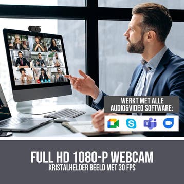 Smartify Webcam HD Pro Webcam - Full HD 1080P - Ingebouwde, Ophalen of Verzenden, Zo goed als nieuw