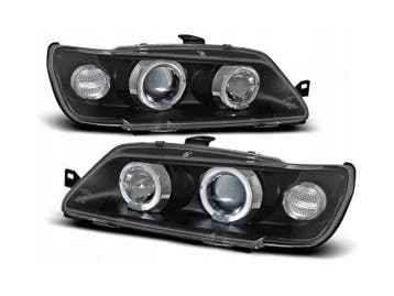 Angel Eyes koplampen Black geschikt voor Peugeot 306, Auto-onderdelen, Verlichting, Verzenden, Nieuw, Peugeot