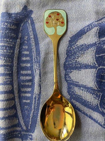 Robbe & Berking - Lepel - Motief Appelboom - .925 zilver