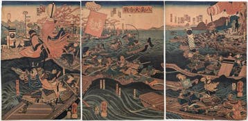 Utagawa Kuniyoshi — Yashima gassen (De Grote Slag bij
