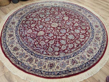 Isphahan - Vloerkleed - 2.55 m - 2.55 m - China Royal Rund, Nieuw