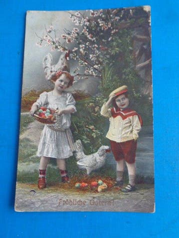 Fantasie, Pasen - Pasen - Ansichtkaart (150) - 1900-1940, Gelopen