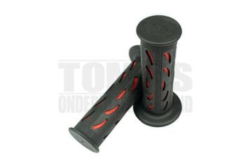 Handvatset Druppel rood / zwart 22mm / 24mm universeel, Ophalen of Verzenden, Nieuw, DMP