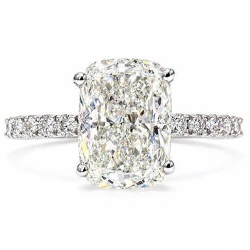 Zonder minimumprijs - Ring - 18 karaat Witgoud - 3.41ct. tw., Nieuw