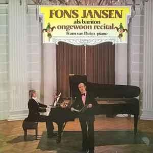LP gebruikt - Fons Jansen Als Bariton - Ongewoon Recital, Verzenden, Zo goed als nieuw, Overige formaten